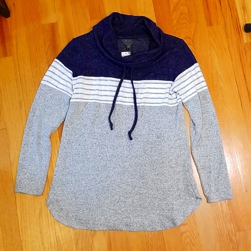 Mix by 41 Hawthorn Poplar Cowl Neck Brushed Knit